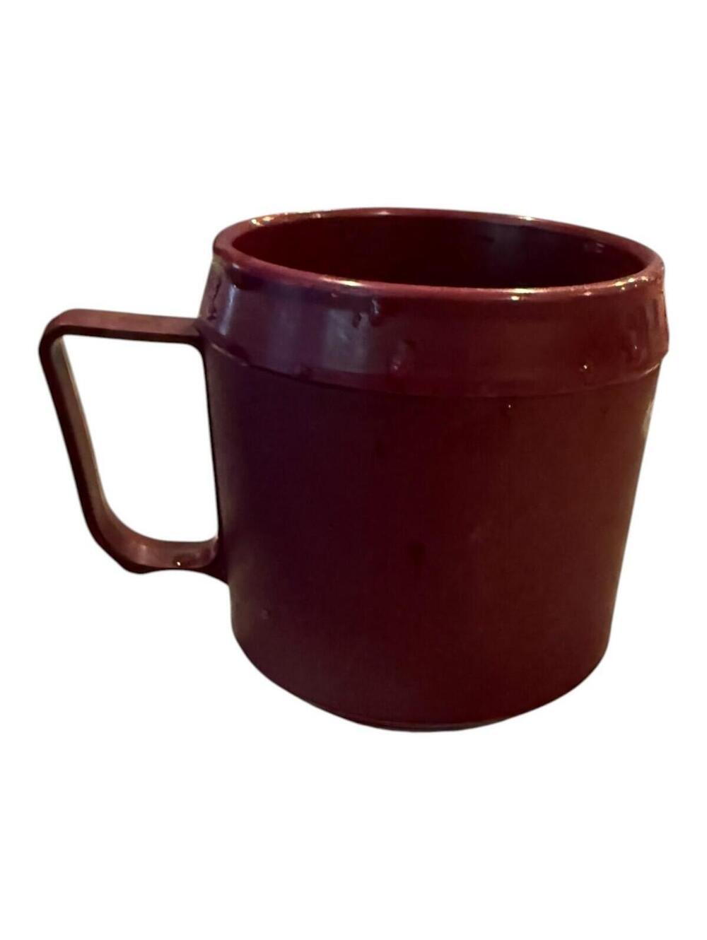 Vintage Therma-Systems Therma-Mug Red Plastic Insulated Coffee Mug